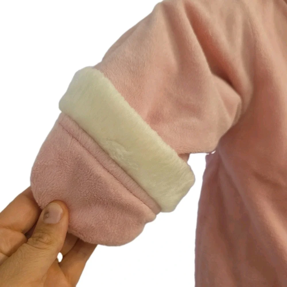 Baby Girl CALVIN KLEIN Designer Winter Snowsuit Pink Flower 6-9 Months SOFT WARM